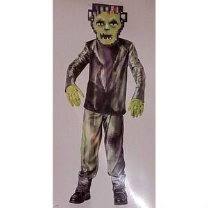NEW Pixel-Stein Halloween Costume Youth Boy Small (4-6) OR Medium (8-10)